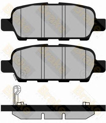 BRAKE ENGINEERING pa1432 -  Комплект тормозных колодок, дисковый тормоз